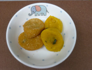 南瓜のお月様団子