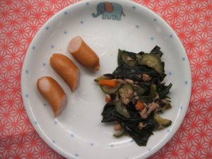 金時草のサラダ